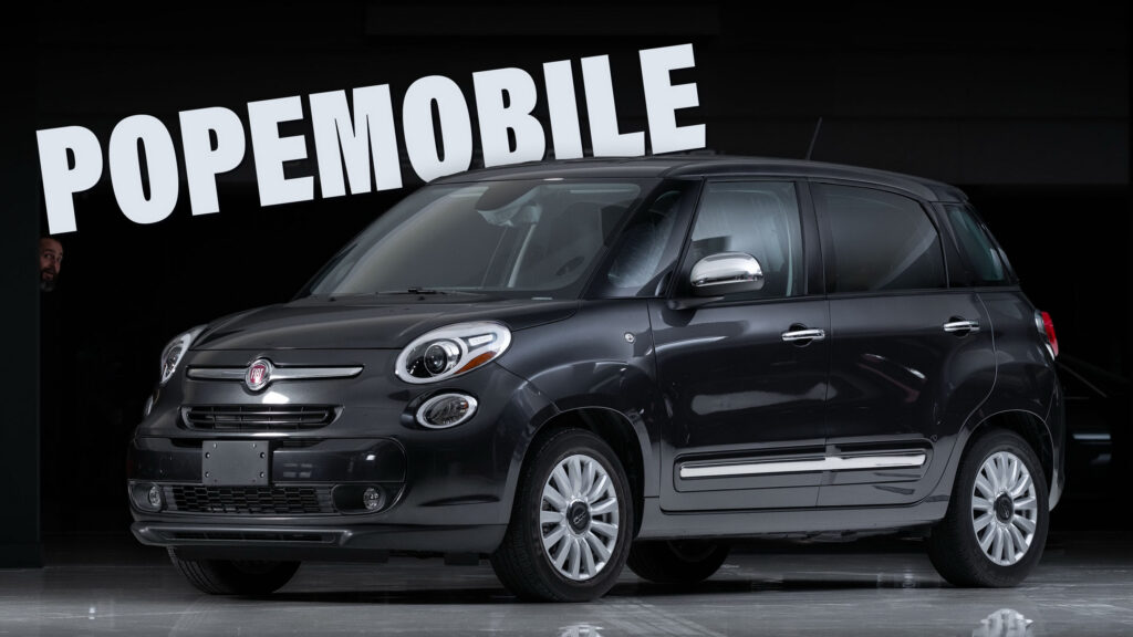 Ride Like His Holiness In This Fiat 500L Popemobile
