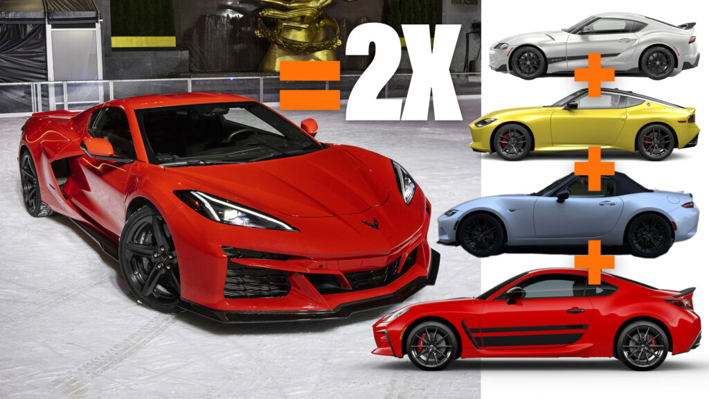  Corvette Crushes It, Sells Nearly Twice As Many As Supra, Z, GR86, MX-5 Combined In 2024