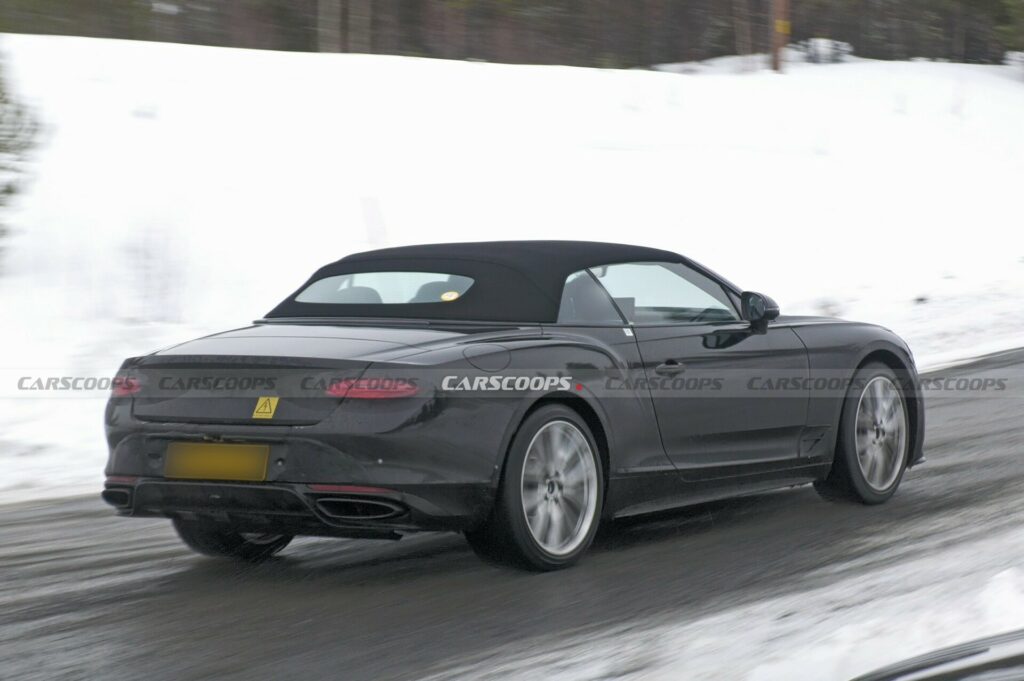  2025 Bentley Continental GTC Spied Hiding An Electrifying Secret