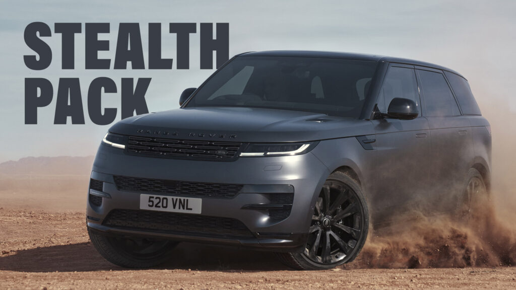  Range Rover Sport Gets Stealth Pack For When The Black Pack Just Isn’t Enough