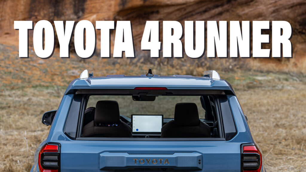 2025 Toyota 4Runner Gets A Huge Tablet Display, Debuts April 9