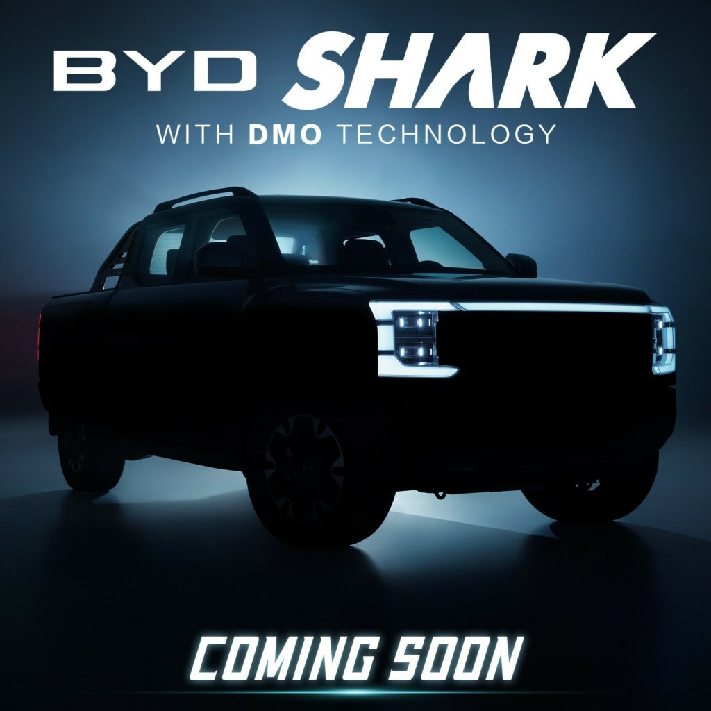  BYD Shark Pickup Mimics Ford F-150’s Lightning Signature, Packs 480 HP Bite