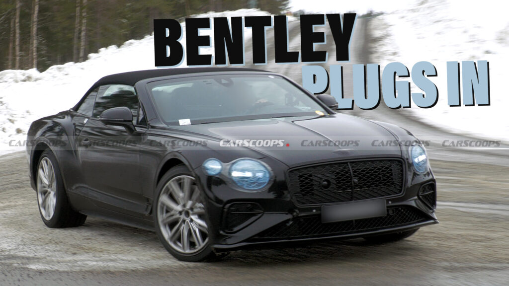  2025 Bentley Continental GTC Spied Hiding An Electrifying Secret