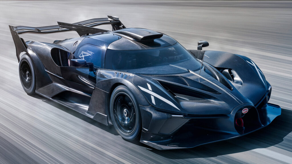     The Bugatti Bolide can accelerate a Formula 1 car faster