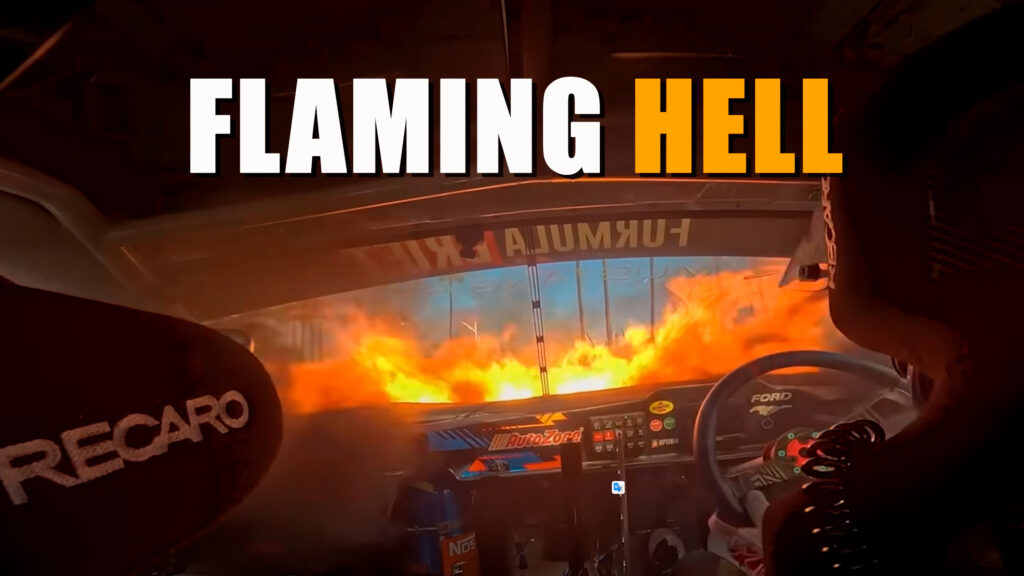  Pro Drifter’s Ford Mustang RTR Catches Fire At Long Beach