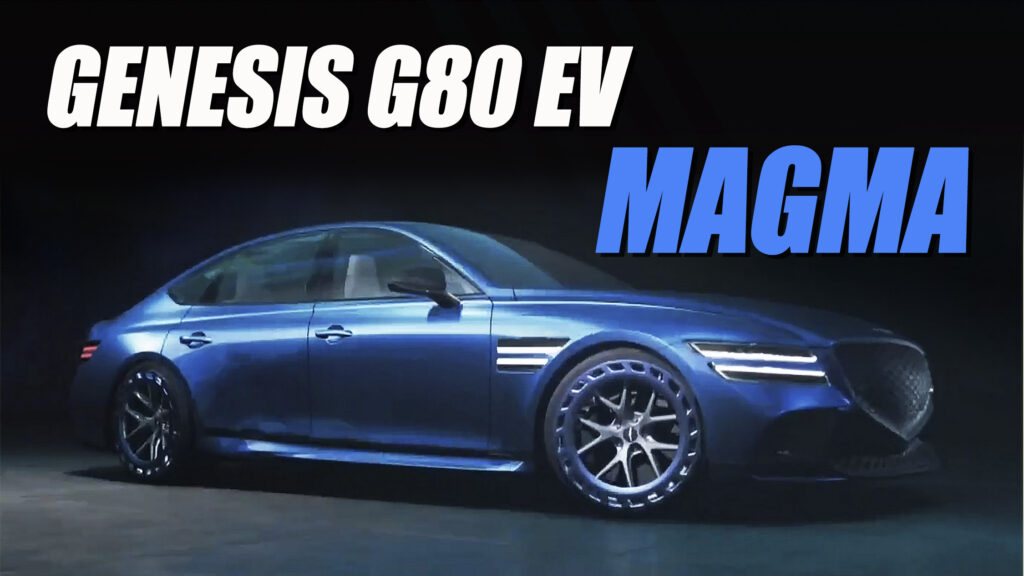     Genesis G80 EV Magma Concept debuts in China, previewing an electric performance sedan