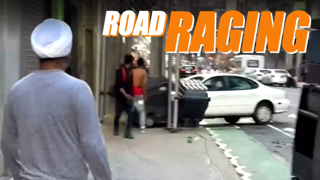  Ford Taurus Chases Pedestrian Onto Sidewalk In Wild NYC Road Rage Incident