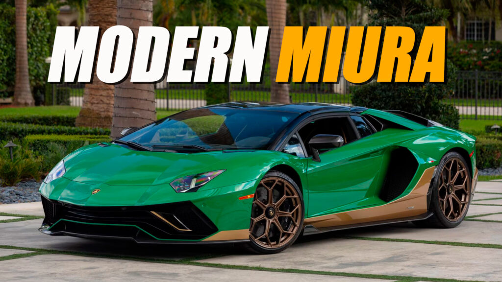     The extremely rare Lamborghini Aventador Ultimate Roadster is a tribute to Miura
