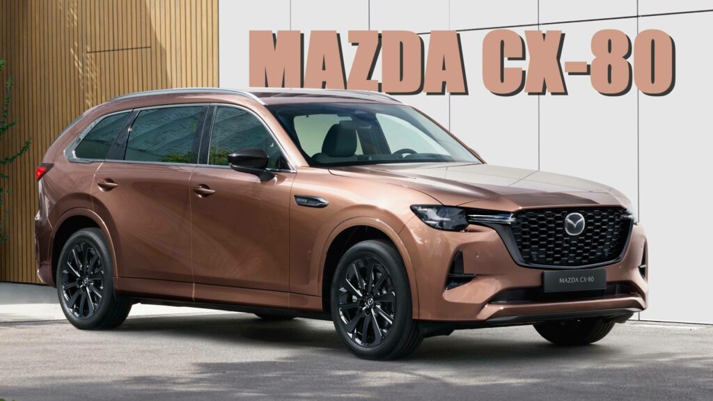  New Mazda CX-80 Debuts In Europe As Flagship SUV With Diesel And PHEV
