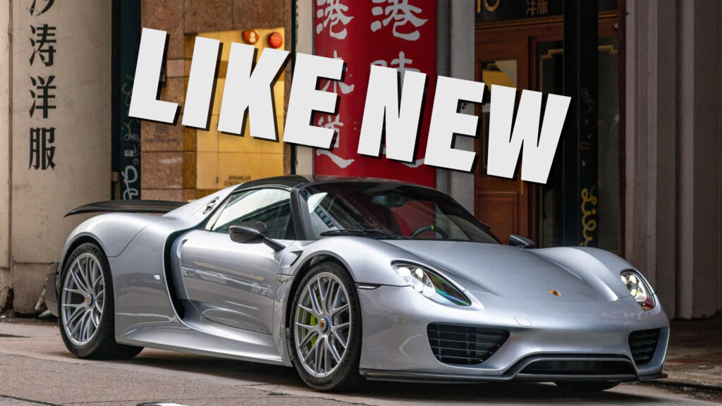  As Good As New Porsche 918 Spyder With Just 43 Miles Could Fetch $2 Million