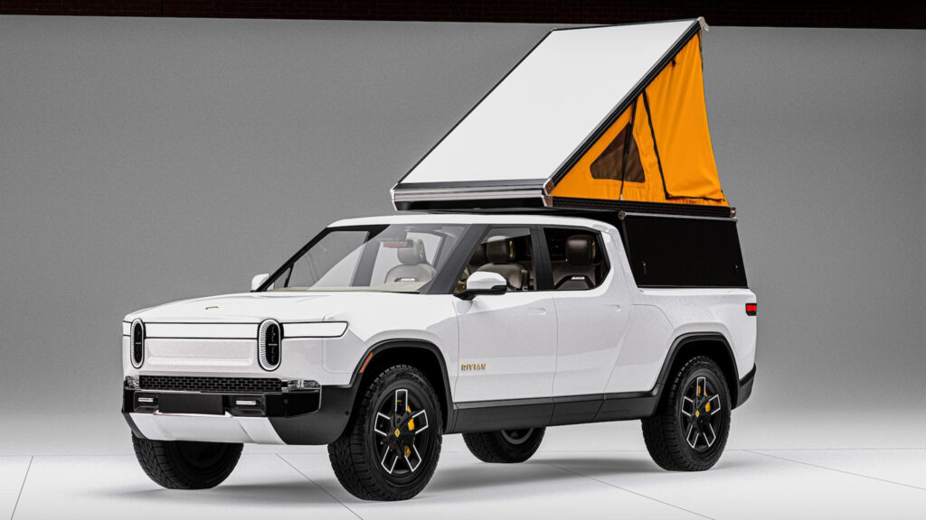  Level Up Your Rivian R1T With This Rooftop Camper And Topper