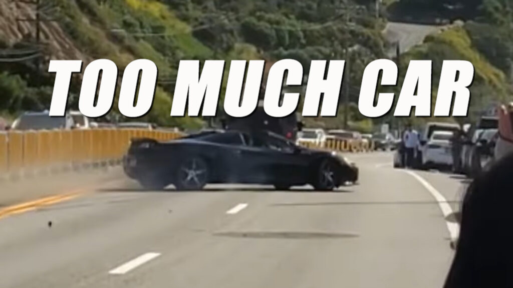  McLaren 650S Crashes Into Three Parked Cars While Exiting Malibu Car Meet