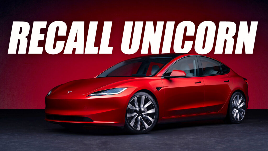  Tesla Recalls A Single (1) Model 3 Over A Faulty Airbag