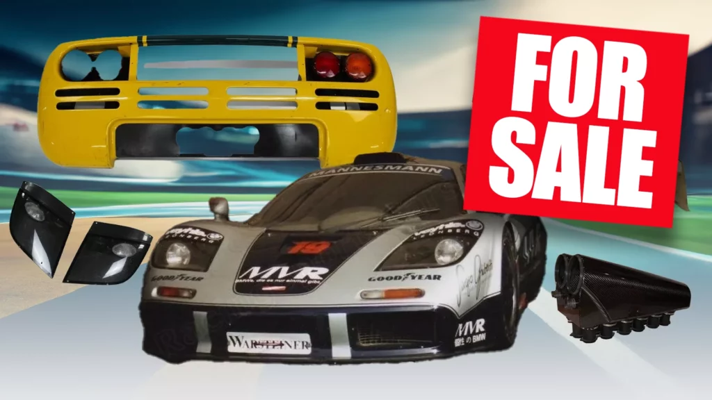     $50,000 hood?  McLaren F1 GTR parts are for sale