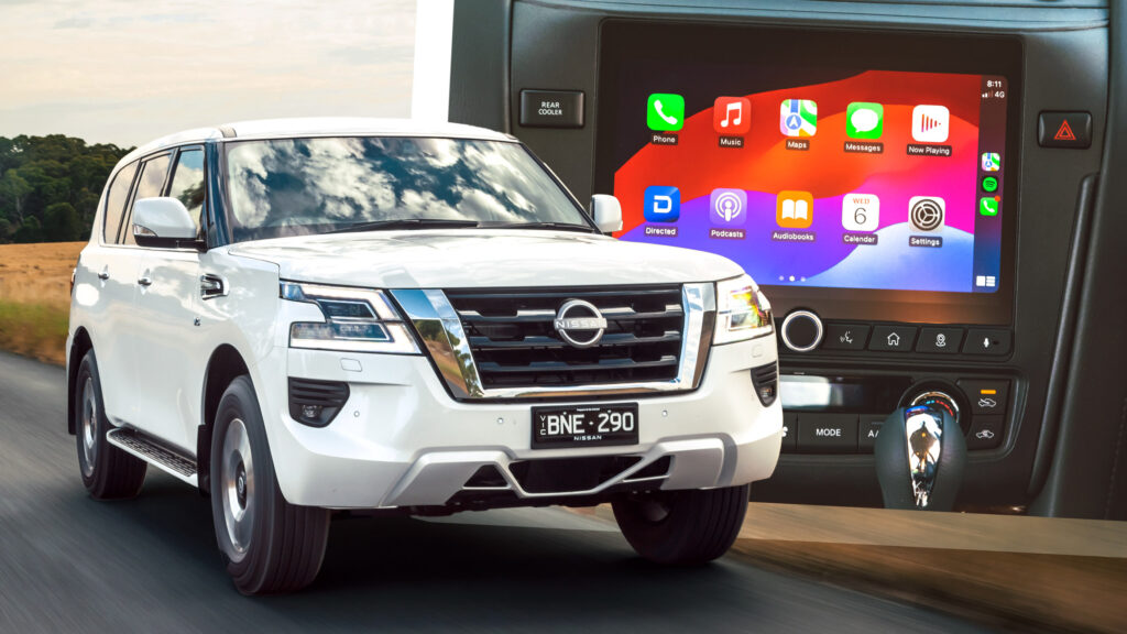  2024 Nissan Patrol Needs Armada’s Interior But Gets Aftermarket Screen Instead