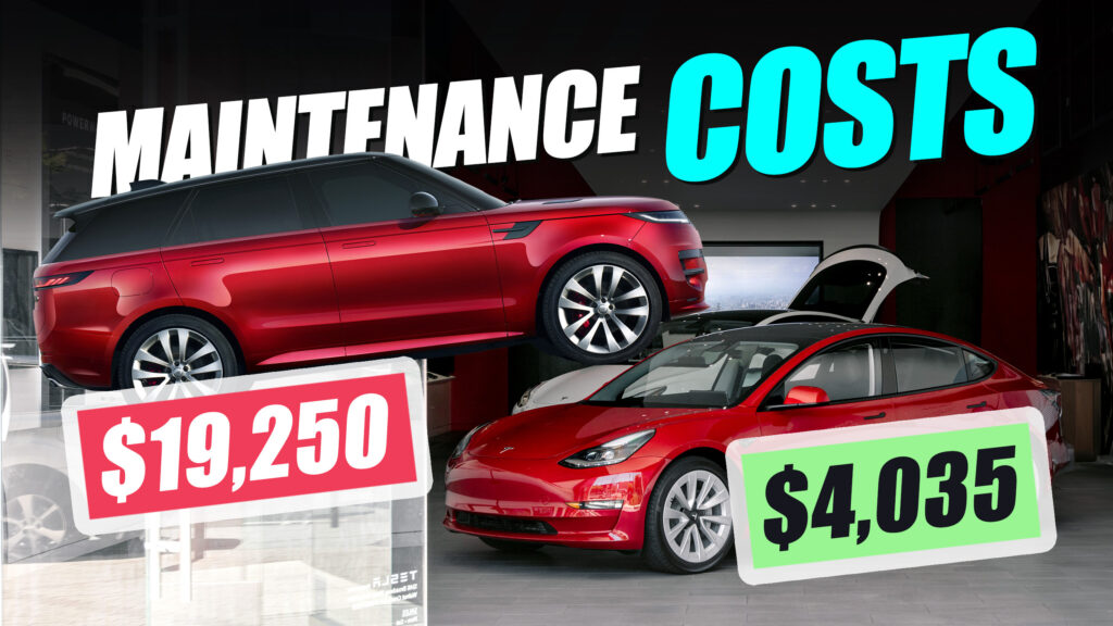  Tesla Cheapest Brand To Maintain (Battery Not Included), Land Rover Most Expensive