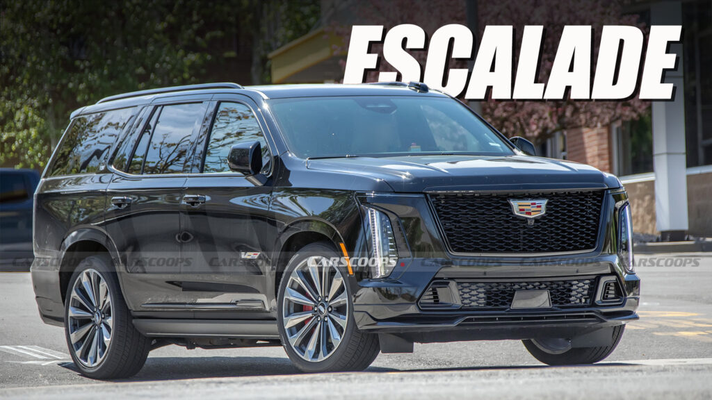  2025 Cadillac Escalade V Snapped Completely Undisguised At McDonald’s Lunch Stop