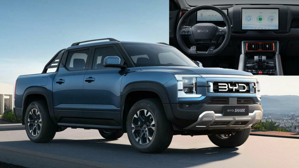  BYD Shark PHEV Pickup Debuts In Mexico, Combines 430+ HP With A Karaoke Machine