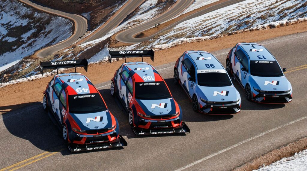  677 HP Hyundai IONIQ 5 N TA Spec EVs Are Spoiling For A Fight At Pikes Peak 2024