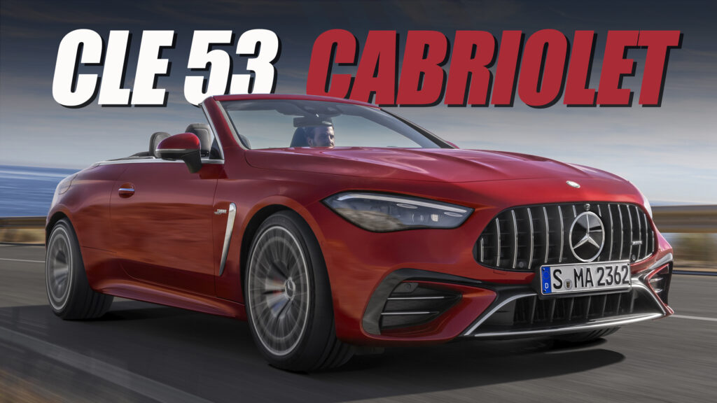  2025 Mercedes-AMG CLE 53 Cabriolet Combines A 443 Hp Mild Hybrid With A Fabric Top