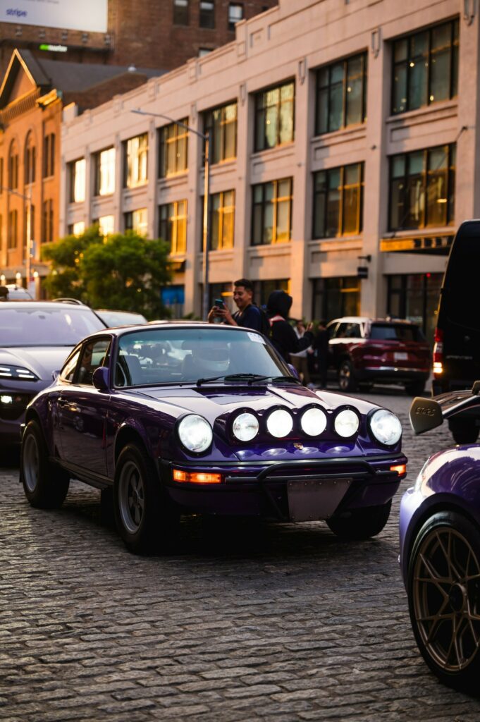  Purple Porsches Flood NYC Streets