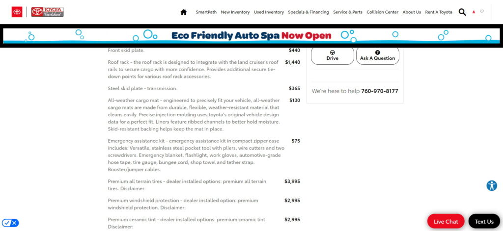  Toyota Dealer Saddles 2024 Land Cruiser With $15K Extras, Including $3K Windshield Warranty