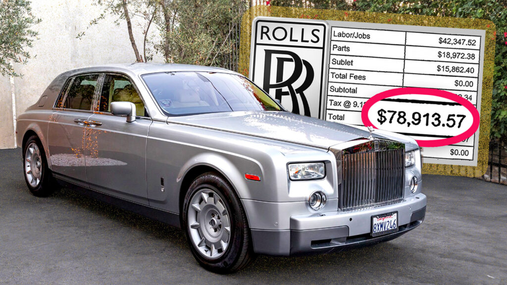  $70,000 Rolls-Royce Phantom Had A $79,000 Bill From One Service