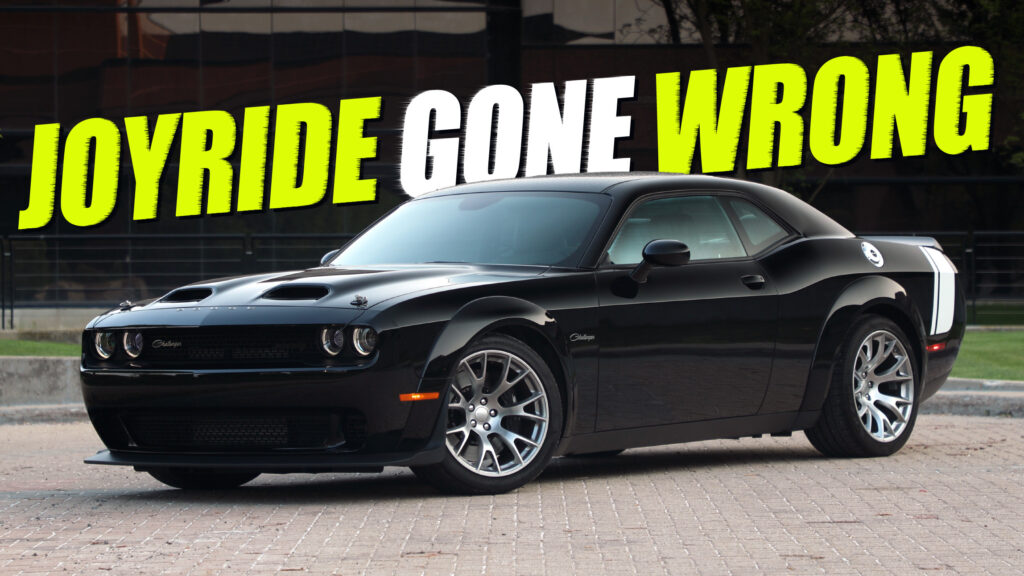  Atlanta Valet Steals Dodge Challenger, Crashes After Doing Donuts