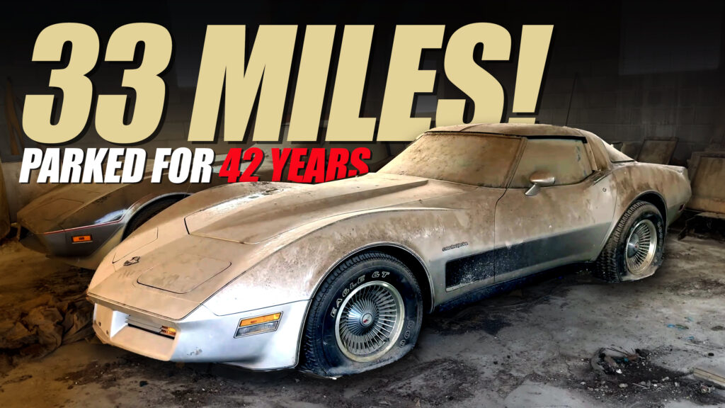  Someone Bought This 1982 Corvette And Forgot It In A Barn For 42 Years