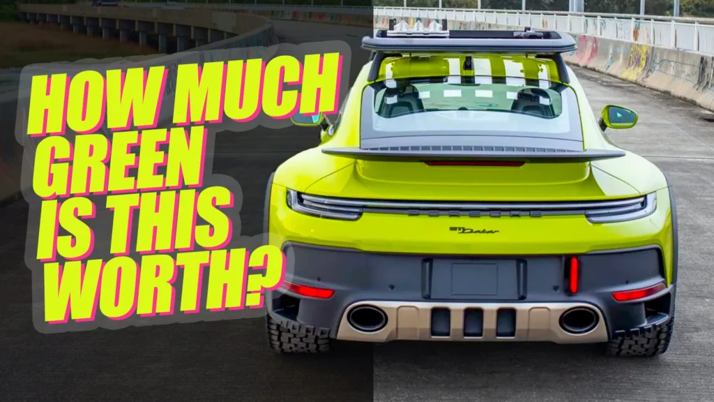  Lime Green Porsche 911 Dakar Has Already Attracted Bids Of $50,000 Over MSRP