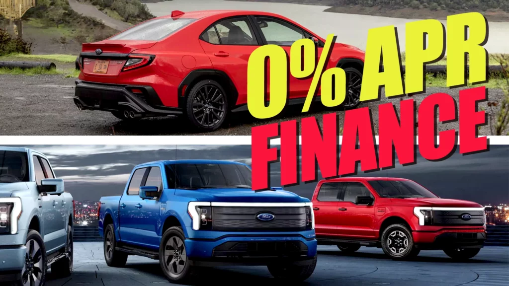  Subaru WRX And Ford F-150 Lighting Available To Lease At 0% APR