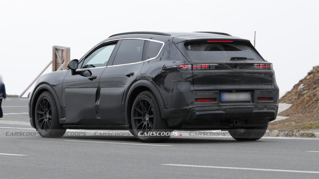  2026 Porsche Cayenne EV Spotted Looking Like A Bloated Macan EV