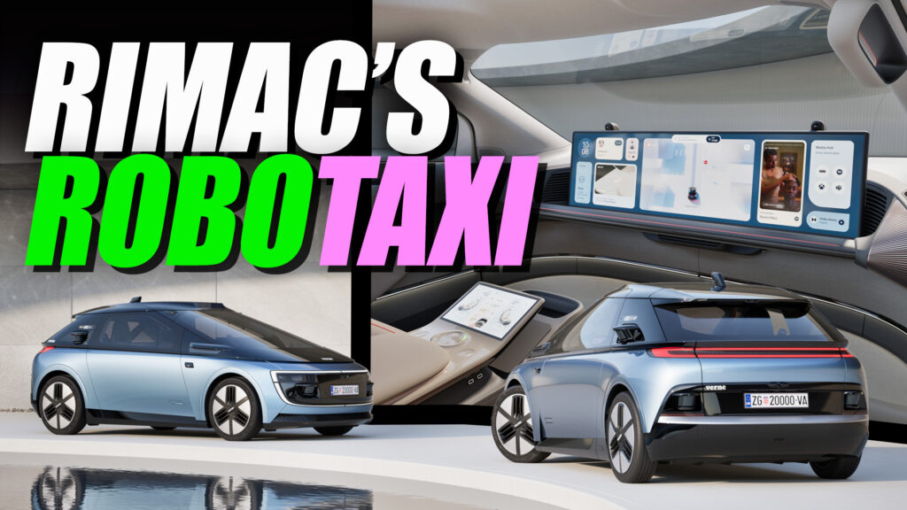  Rimac’s Verne Robotaxi Is A Sporty 2-Seat Coupe With Sliding Doors And No Steering Wheel Or Wipers