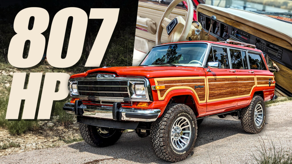  Old School Jeep Grand Wagoneer Gets A Hellcat Redeye-Powered Bite