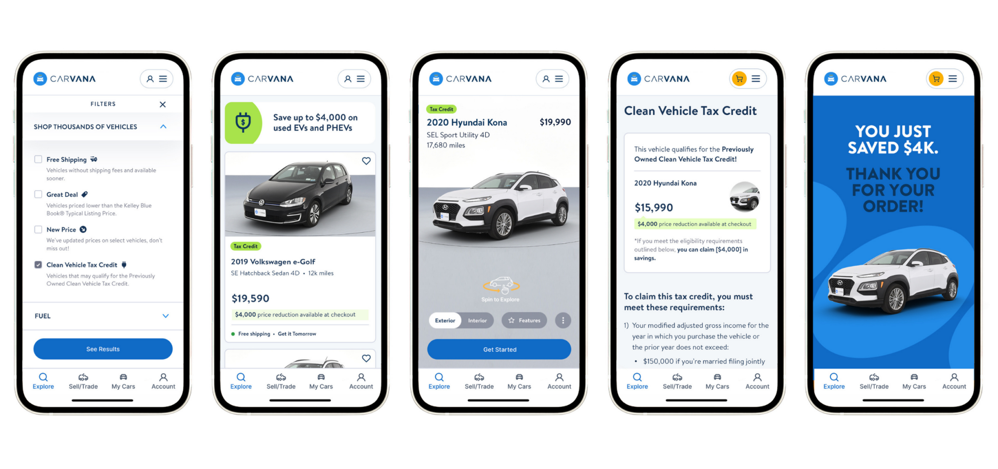 Carvana Now Applies $4,000 Used EV Tax Credit Instantly At Checkout ...