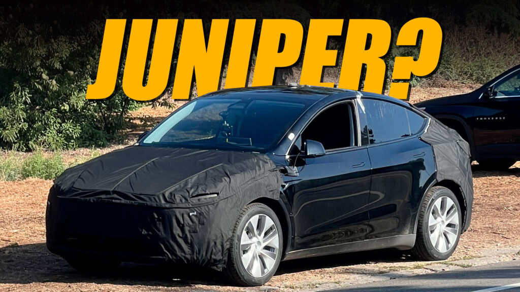 Tesla’s Model Y ‘Juniper’ Spied Looking Like A Big Model 3 In California