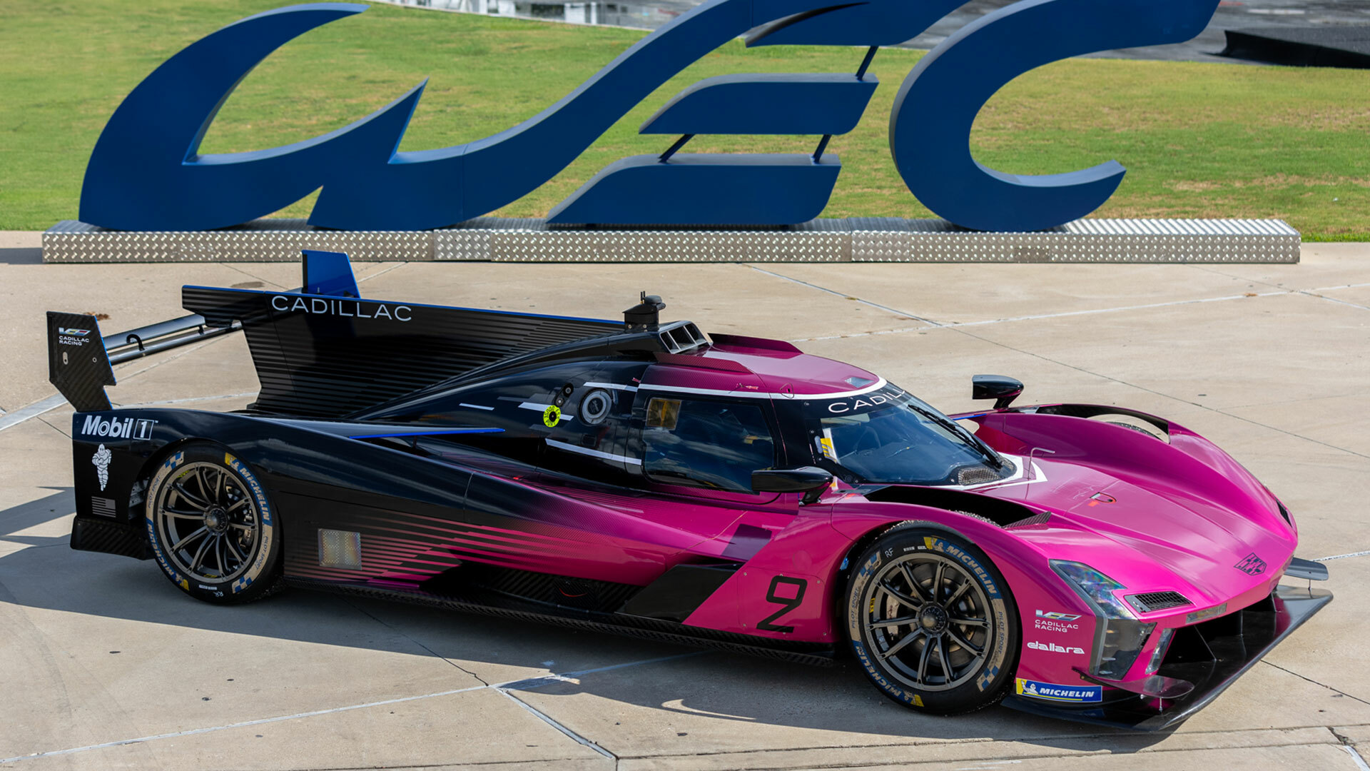 Pink Racing Number 5 GM Marks Pink Cadillac Day With A V-Series.R That Elvis Would Surely ...