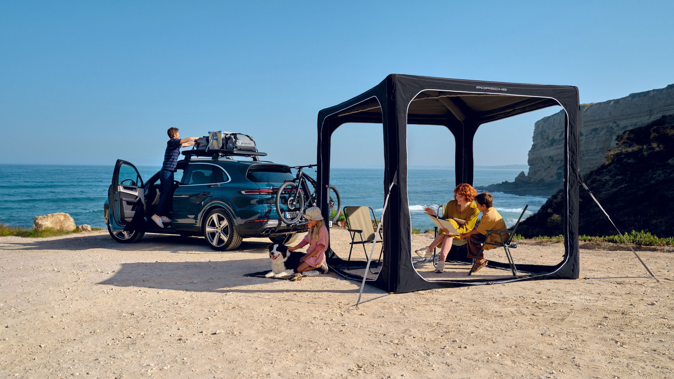 Porsche's Canopy Tent Makes Picnickers Look Like A Weird Art