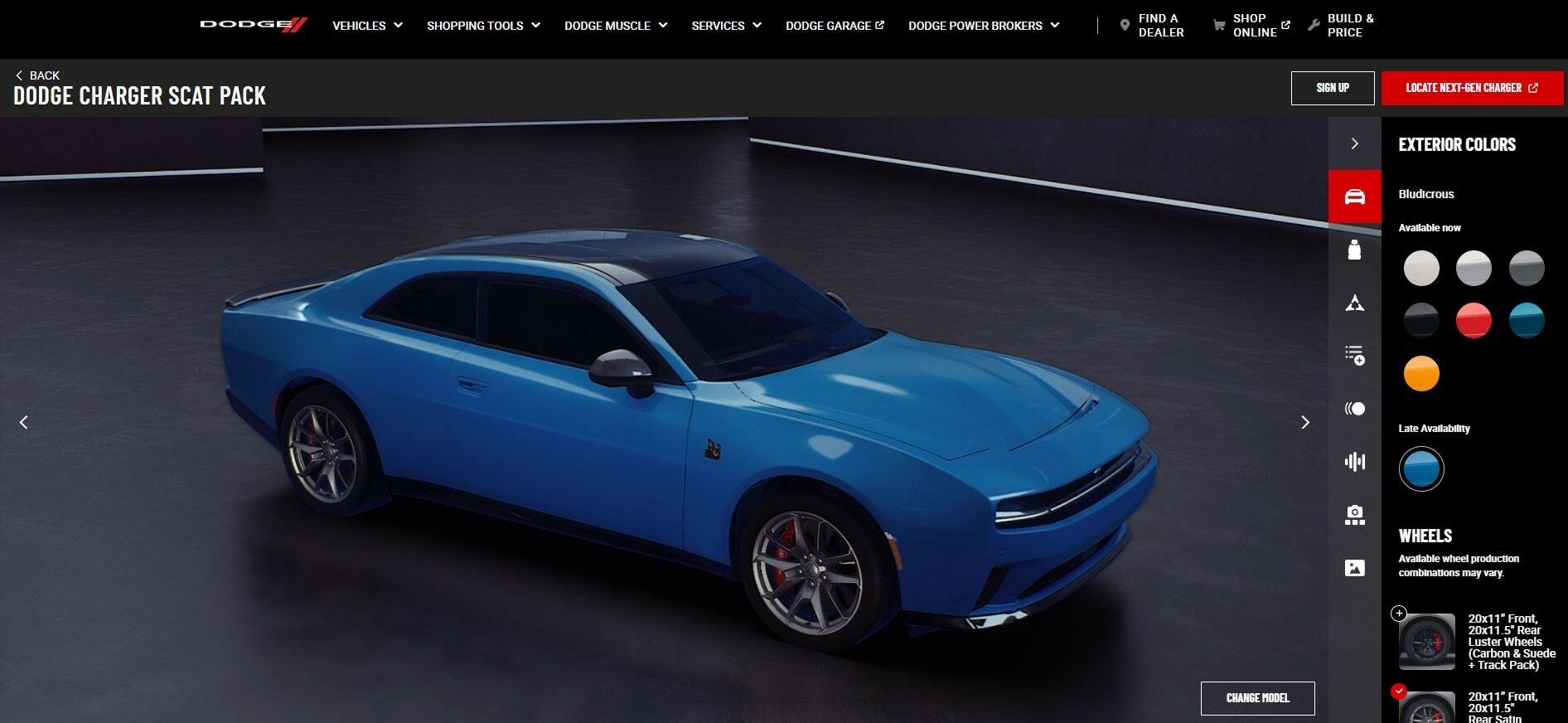Dodge Charger Konfigurator