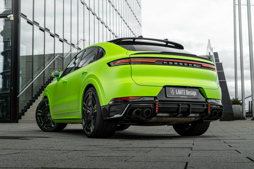  Larte Gives Porsche Cayenne Coupe Carbon Fiber Jewelry And The Incredible Hulk Treatment