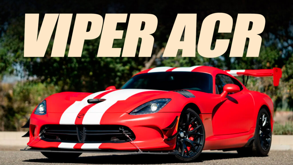  Would You Take This Dodge Viper ACR Extreme Over The New Corvette ZR1?