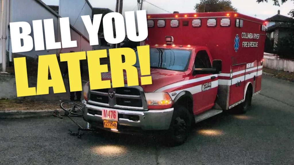 Ambulance Strikes Cyclist, Takes Him To ER, Then Slaps Him With $1,900 Bill For The Ride!