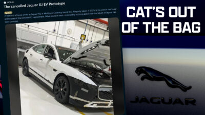 YAWN! Leaked Photo Explains Why Jag Abandoned Boring Electric XJ