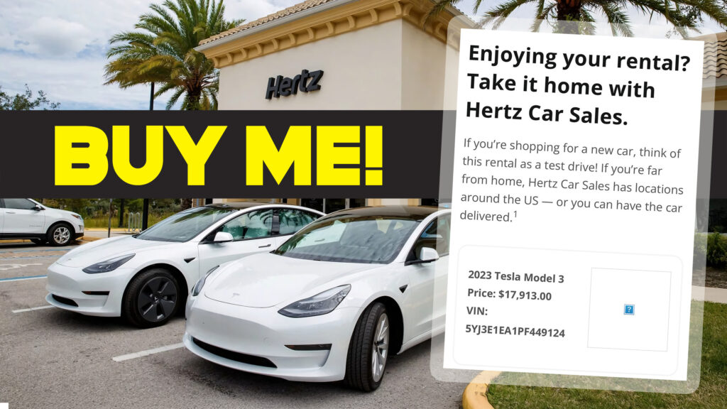  Hertz Asking EV Renters To Buy Their Cars