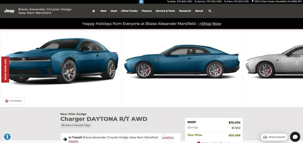  Dodge Dealers Already Discounting New Charger Daytona EV Under MSRP