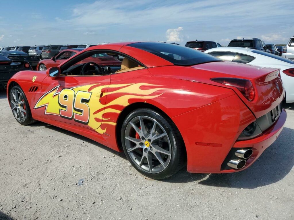  Flood Damage Didn’t Deter Someone From Buying This Lightning McQueen-Themed Ferrari California