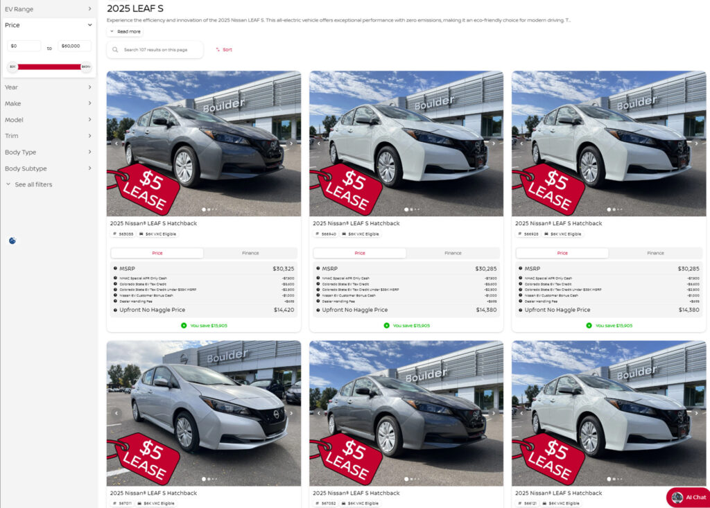  That $5 Monthly Nissan EV Lease? It&rsquo;s Actually $127, But It&rsquo;s Still Good