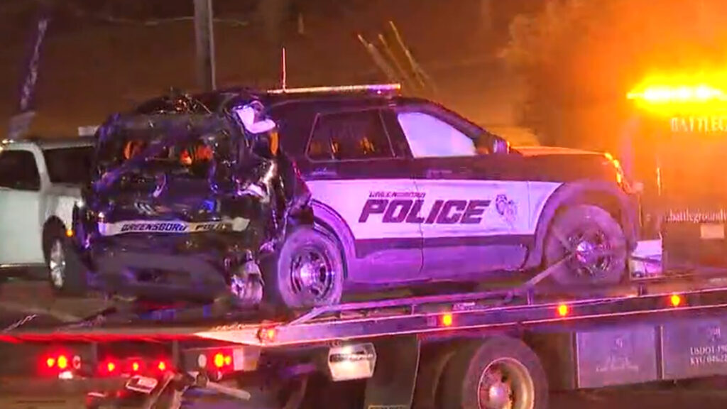  Police Cruiser Wrecked By Train After Officer Parks On Tracks