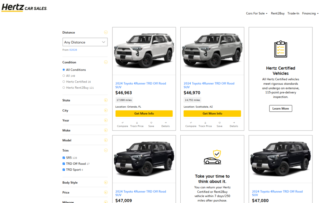 Hertz Offloading 2024 Toyota 4Runners, But Are They Worth The Price?