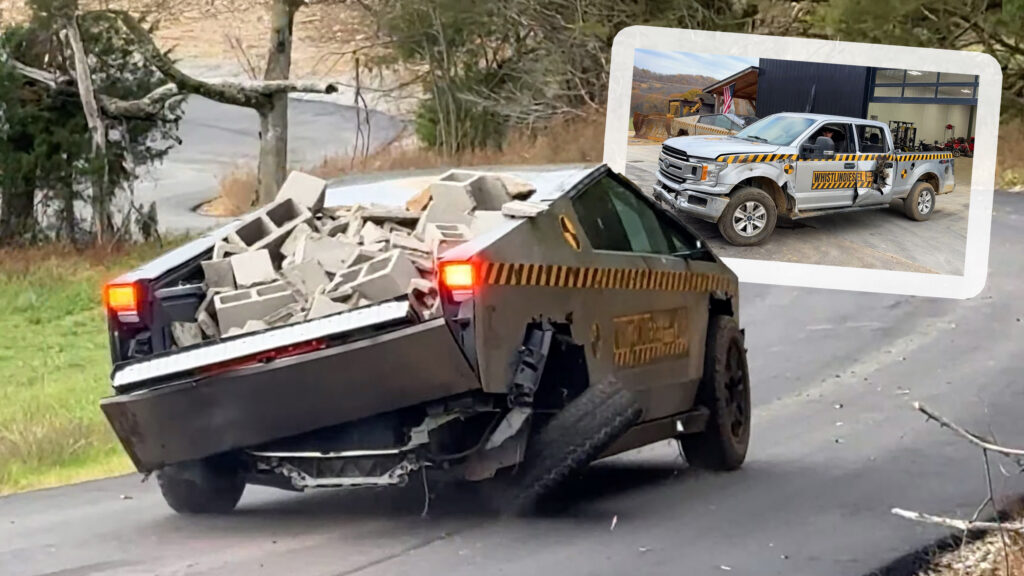  WhistlinDiesel’s Cybertruck And Ford F-150 Torture Test #2 Leaves One Truck Standing